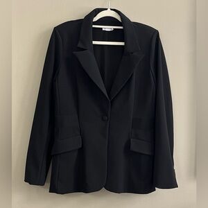 Good American Bonded black blazer size XL